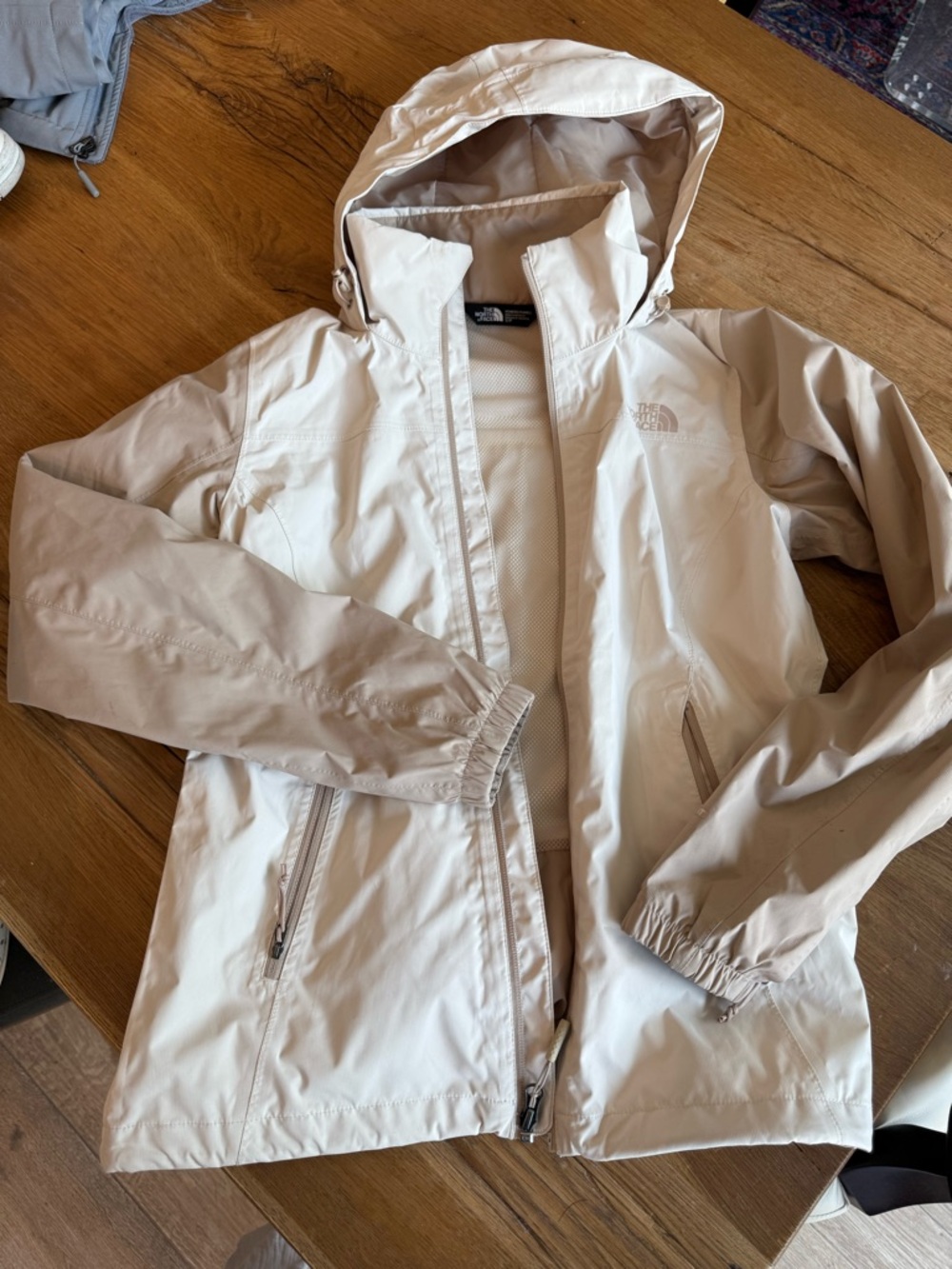 The North Face Hooded Jacket in Light Beige